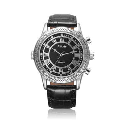 Laikrodis ant riešo su slapta kamera 32gb sidabrinės spalvos Laikrodis ant riešo su slapta kamera 32gb sidabrinės spalvos