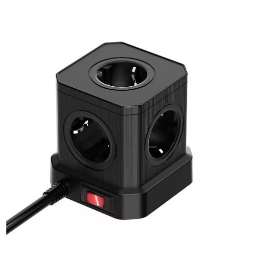 Elektros šakotuvas su slapta kamera 5 lizdai + 4 USB Elektros šakotuvas su slapta kamera 5 lizdai + 4 USB