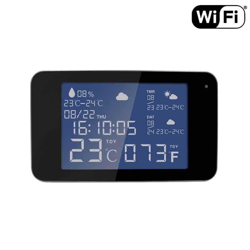 Skaitmeninė Orų stotelė su slapta WI FI kamera Skaitmeninė Orų stotelė su slapta WI FI kamera